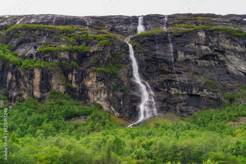Wild waterfalls somewhere in Norway
