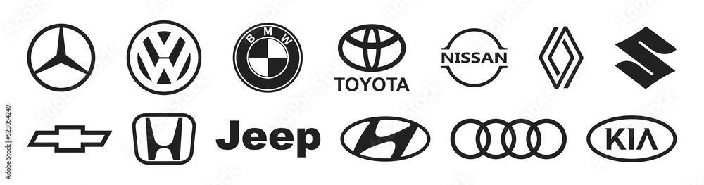 BMW, black background, logo, brand name