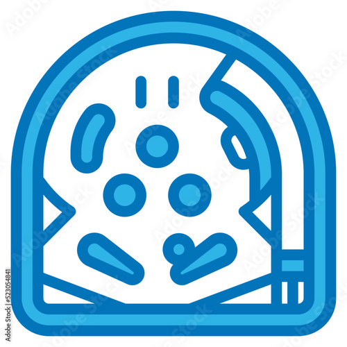 Pinball,game,arcade,machine,entertainment - blue icon