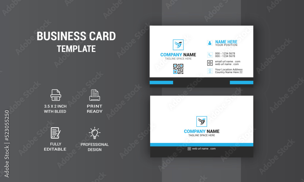 Creative Business Card Design. Card Design. Photos & Vector Standard Template Creative Business Card Design. Card Design. Photos & Vector Standard Template