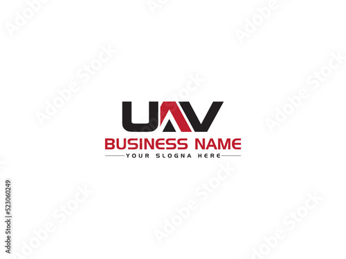 Minimalist UAV Logo Letter, Colorful uav Logo Icon Vector Image Design For Business Or Brand