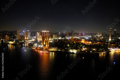 Kairo bei Nacht Aussicht von der Suite im Four Seasons Cairo  © MK