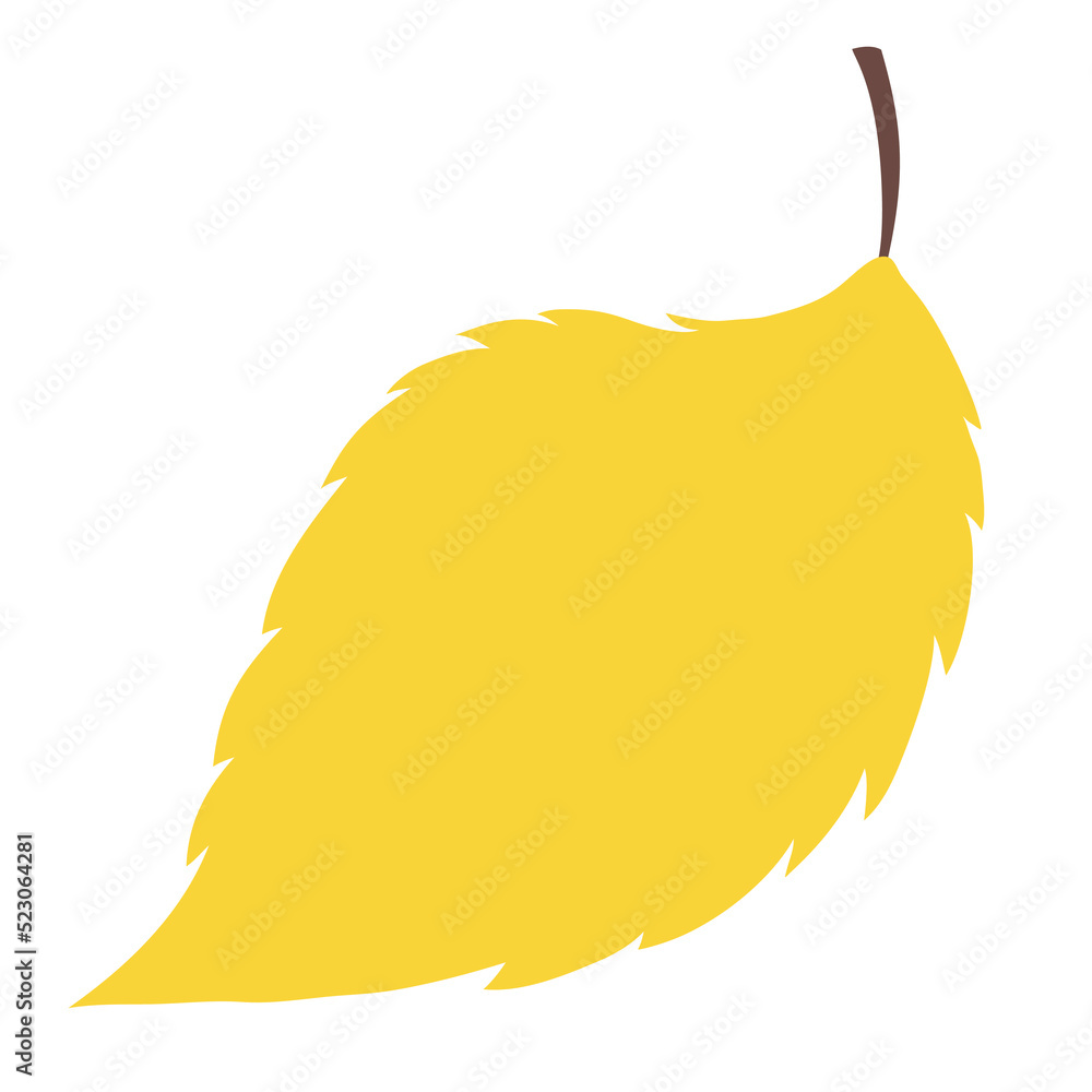 Automn Leaf Vector Icon Illustration in flat design.