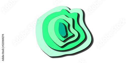 colorful quilling paper on white