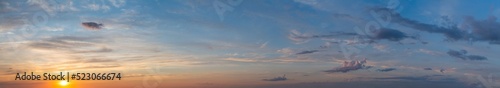 Fantastic clouds at sunrise