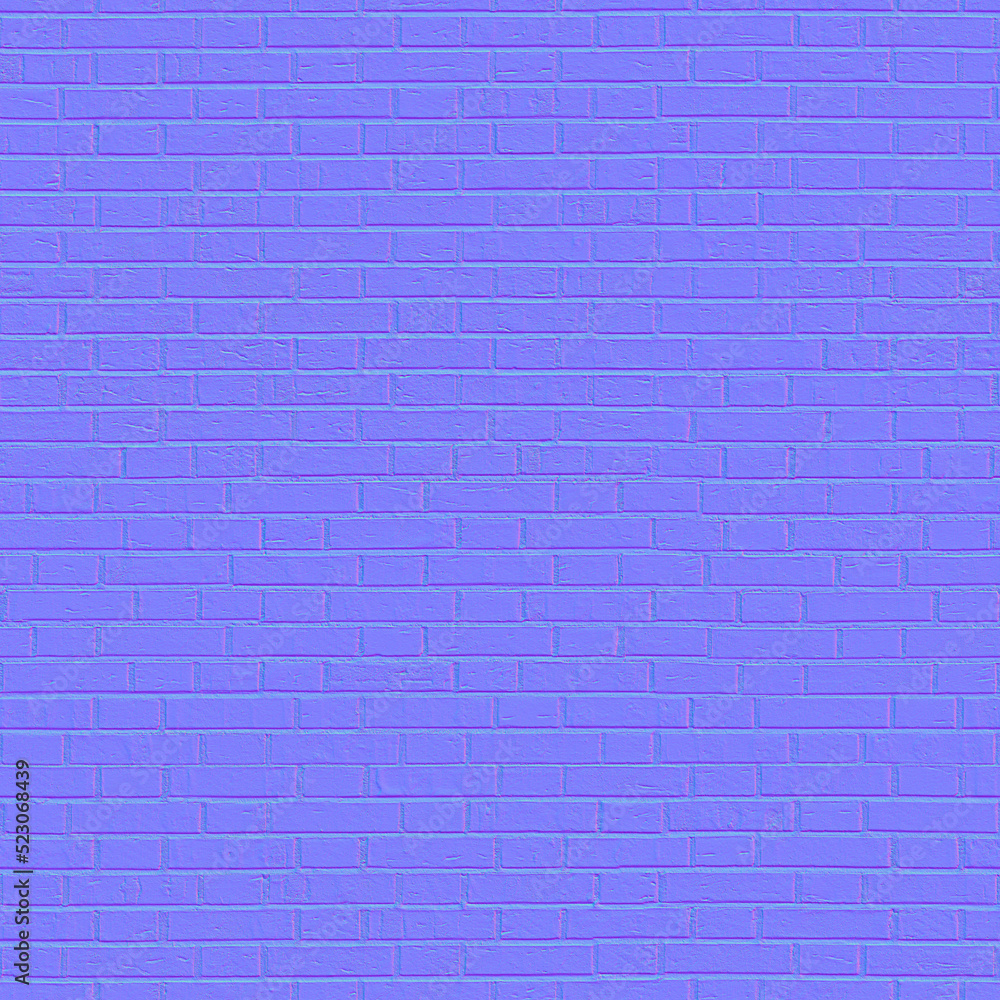 Normal map texture Bricks, texture mapping Normal Stock Photo | Adobe Stock