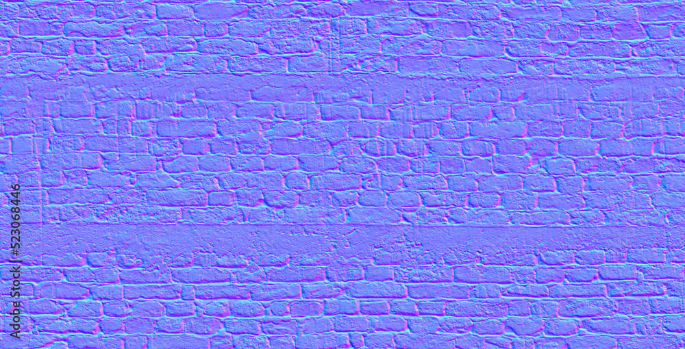 Normal map texture Bricks, texture mapping Normal Stock Photo | Adobe Stock