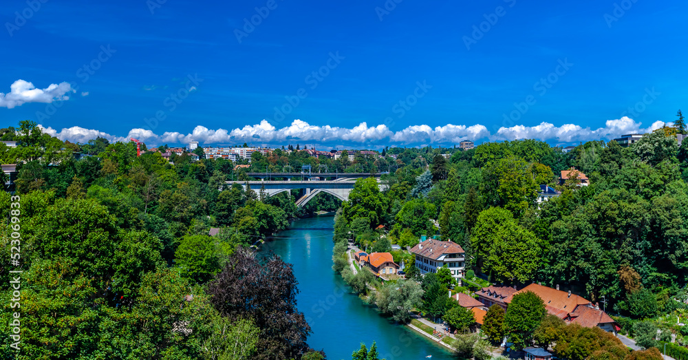 River Aare in Bern, Switzerland.