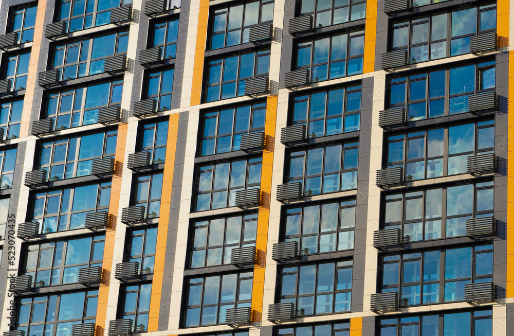 Fototapeta premium windows of an building Kiev
