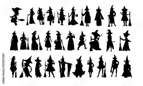 Halloween witch silhouette