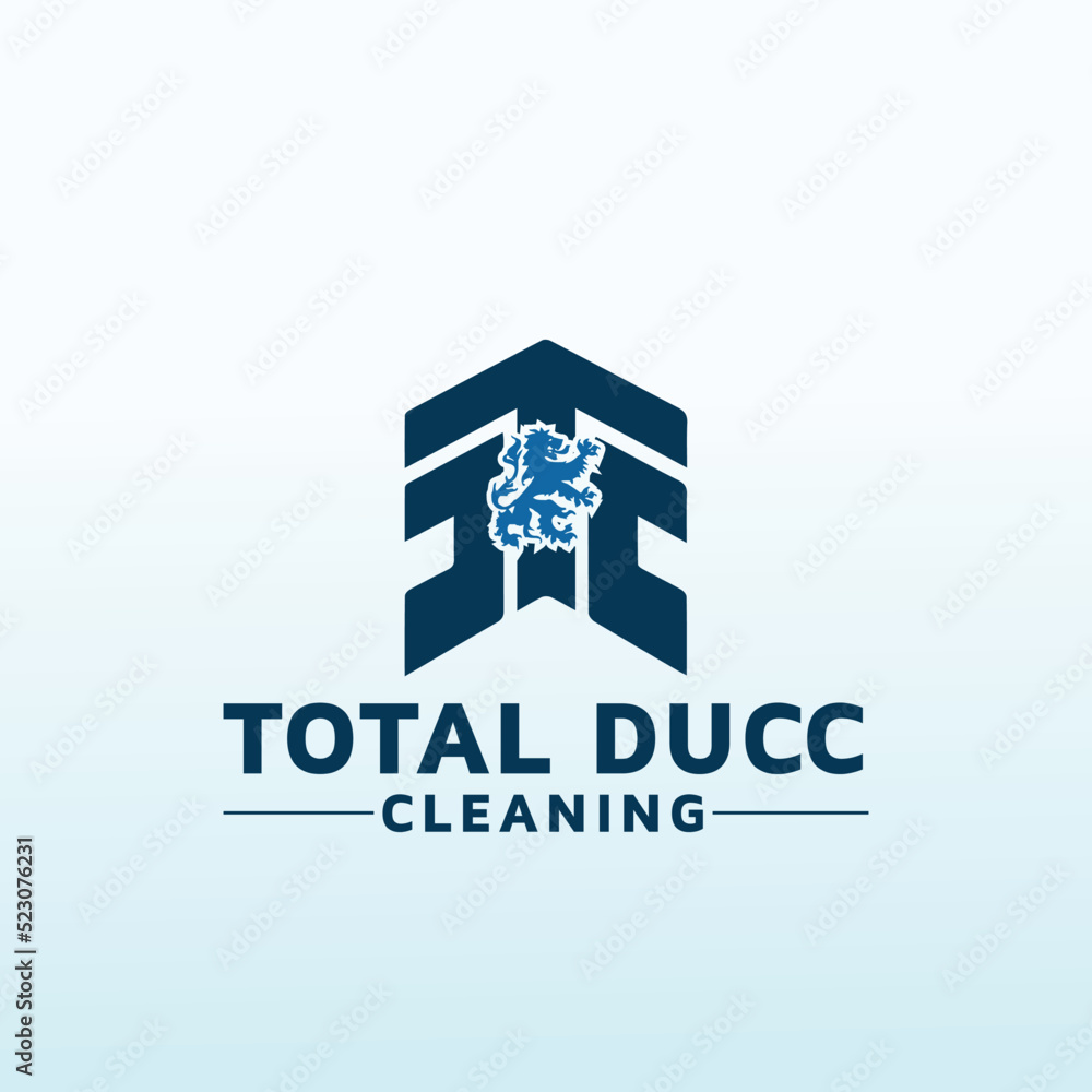 incorporate TDC with lion vector logo design incorporate TDC with lion vector logo design