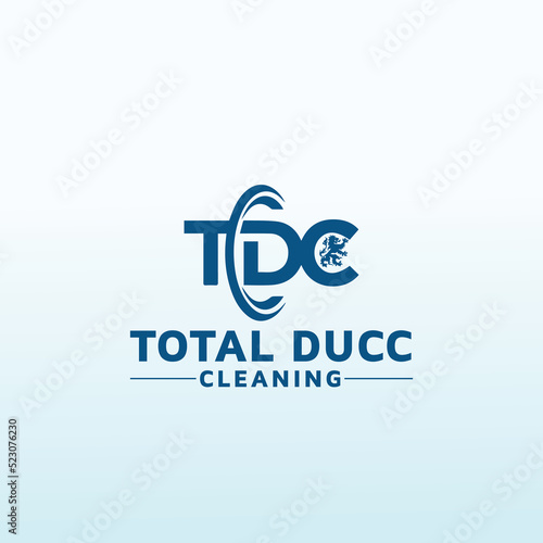 incorporate TDC with lion vector logo design