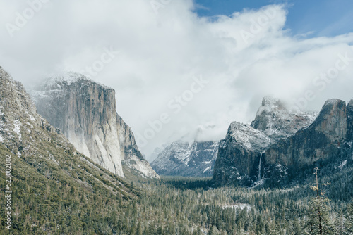 Snowy Yosemite Valley