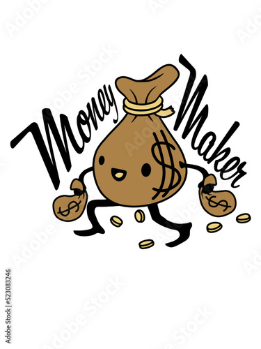 Money Maker lebendiger Geldsack 