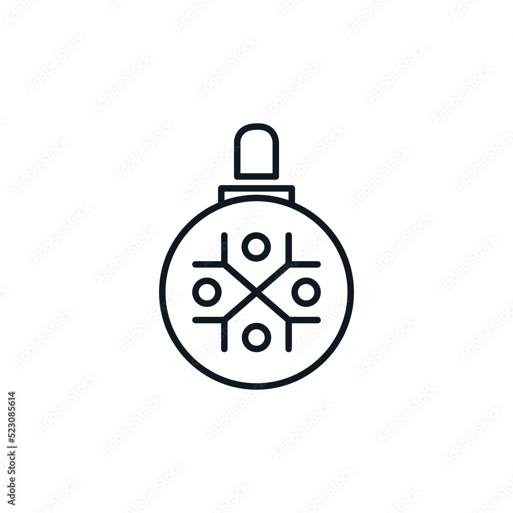 Christmas tree toy icon. Winter, New Year and Christmas concept. Can be used in social media, typographic and web design. Vector illustration isolated on white background. Christmas tree toy icon. Winter, New Year and Christmas concept. Can be used in social media, typographic and web design. Vector illustration isolated on white background.