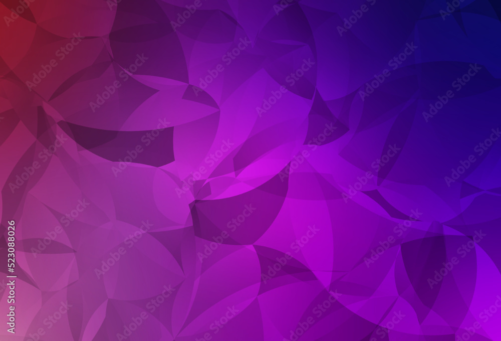 Fototapeta premium Light Purple, Pink vector low poly background.