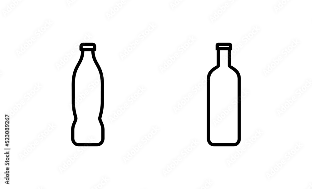 Bottle icon vector. bottle sign and symbol Bottle icon vector. bottle sign and symbol