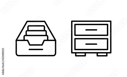 Archive folders icon vector. Document vector icon. Archive storage icon.