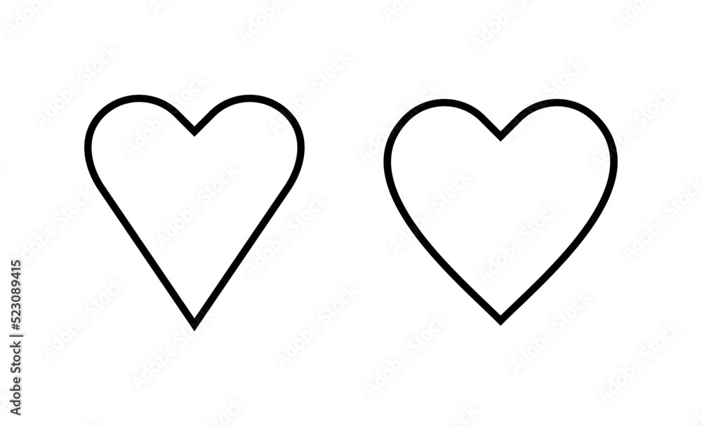 Love icon vector. Heart sign and symbol. Like icon vector. Love icon vector. Heart sign and symbol. Like icon vector.