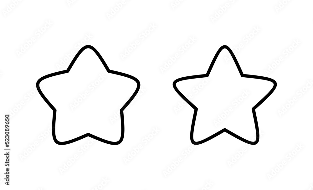 Star icon vector. rating sign and symbol. favourite star icon Star icon vector. rating sign and symbol. favourite star icon