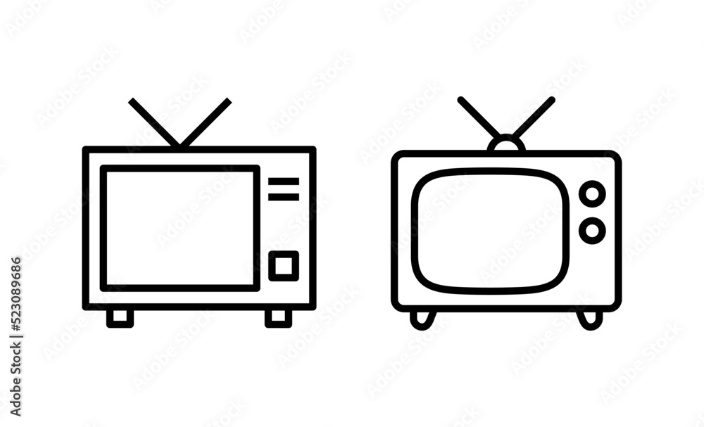 Tv icon vector. television sign and symbol Tv icon vector. television sign and symbol