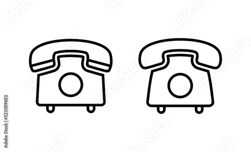 Telephone icon vector. phone sign and symbol © avaicon