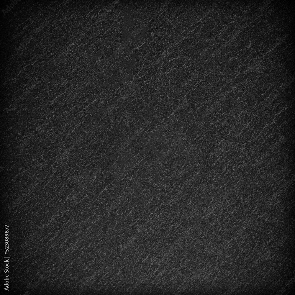 Fototapeta premium Dark grey black slate background or texture.
