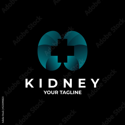 kidney logo vector design template