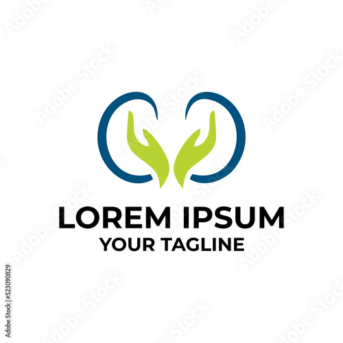 kidney logo vector design template