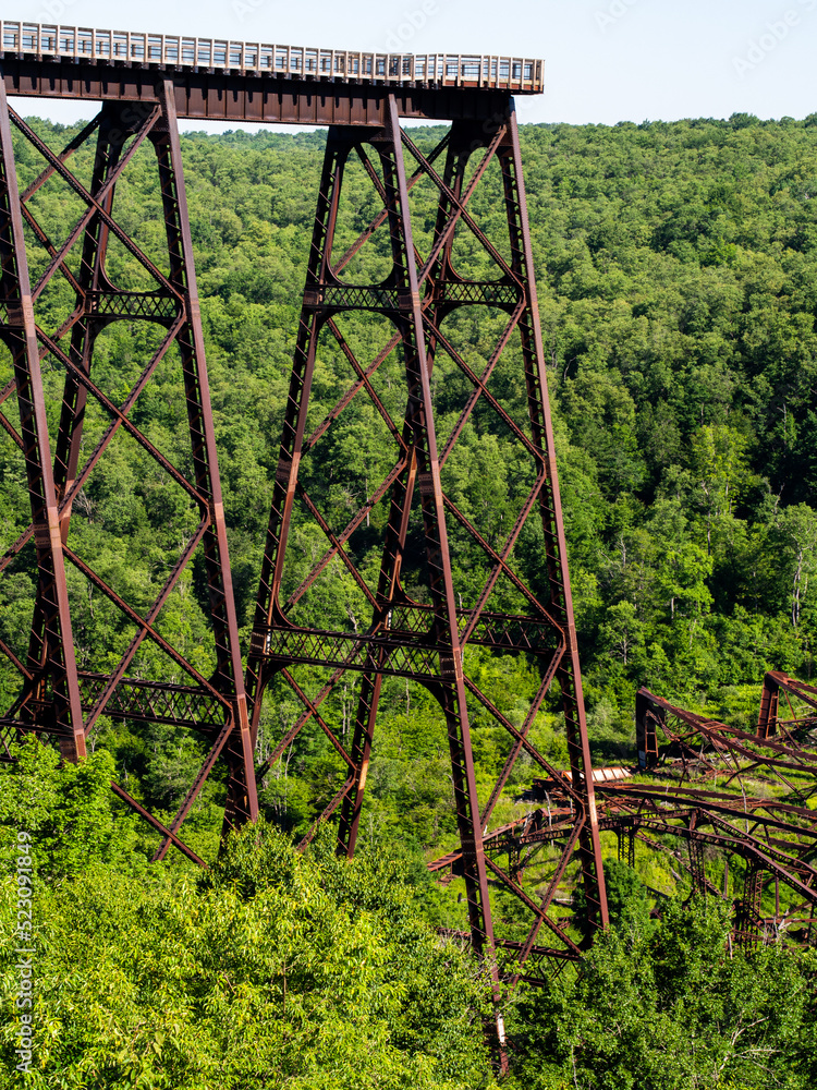 The platform of Kinzua Bridge, Pennsylvania. The platform of Kinzua Bridge, Pennsylvania.
