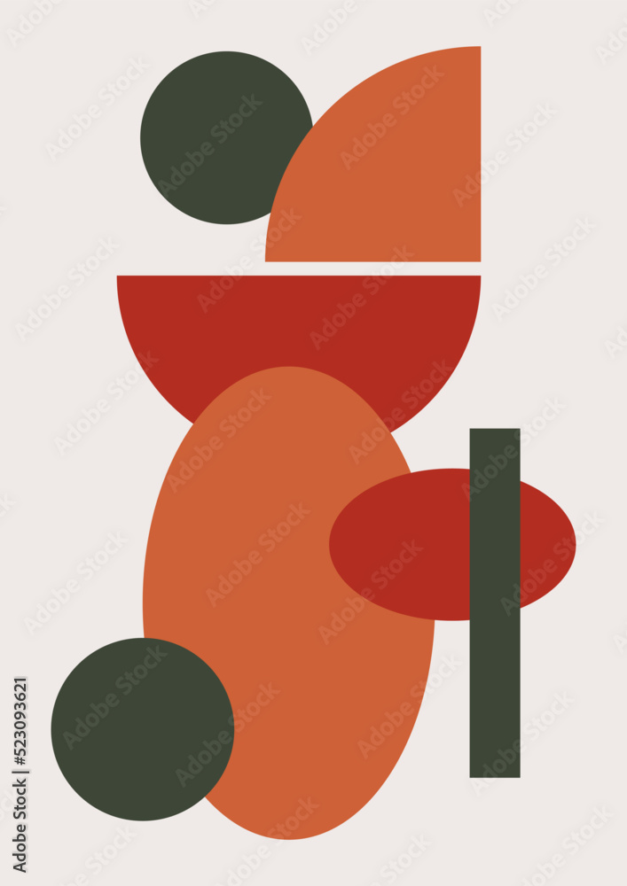 Abstract modern background. Backgrounds with geometric balancing shapes. Boho wall decor. Modern geometric compositions and forms. Posters with abstract shapes, vector Abstract modern background. Backgrounds with geometric balancing shapes. Boho wall decor. Modern geometric compositions and forms. Posters with abstract shapes, vector
