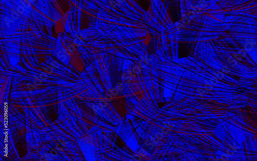 Dark Blue, Red vector texture with abstract forms.