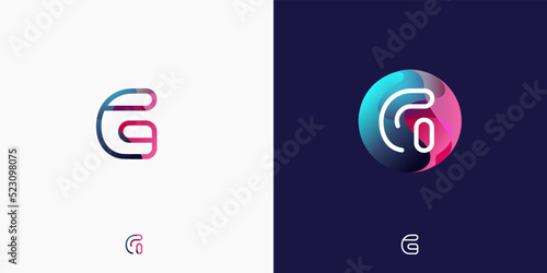 Letter G in futuristic, sophisticated and techy style. A simple but eye-catching logo, that is very suitable for technology companies such as cryptocurrencies, internet, computers, AI