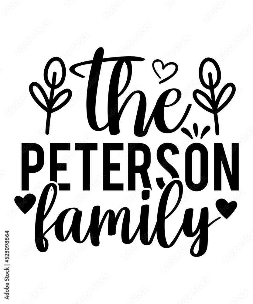 Family SVG Bundle, Farmhouse Svg, Cricut Svg Files,Family name monogram