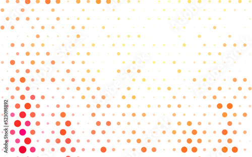 Light Orange vector Beautiful colored illustration with blurred circles in nature style.