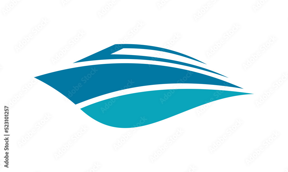 logo speedboat ship vector logo speedboat ship vector