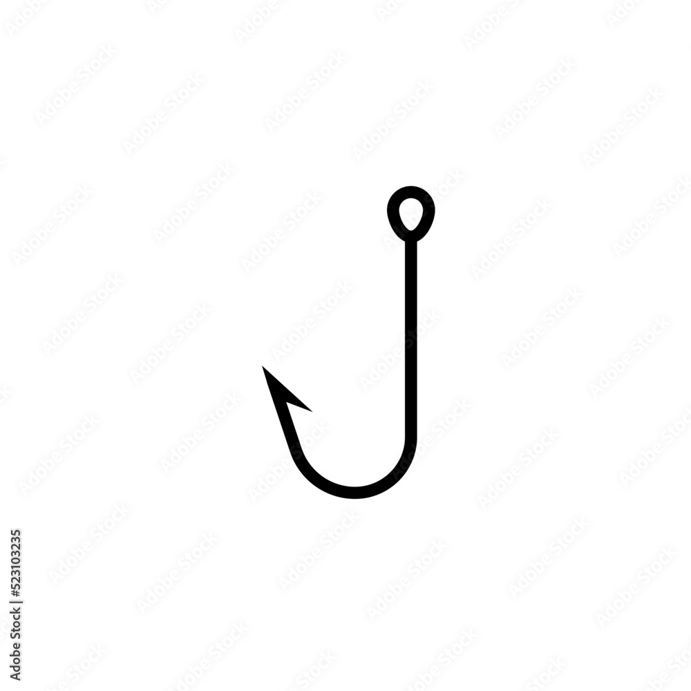 fish hook icon vector design templates fish hook icon vector design templates