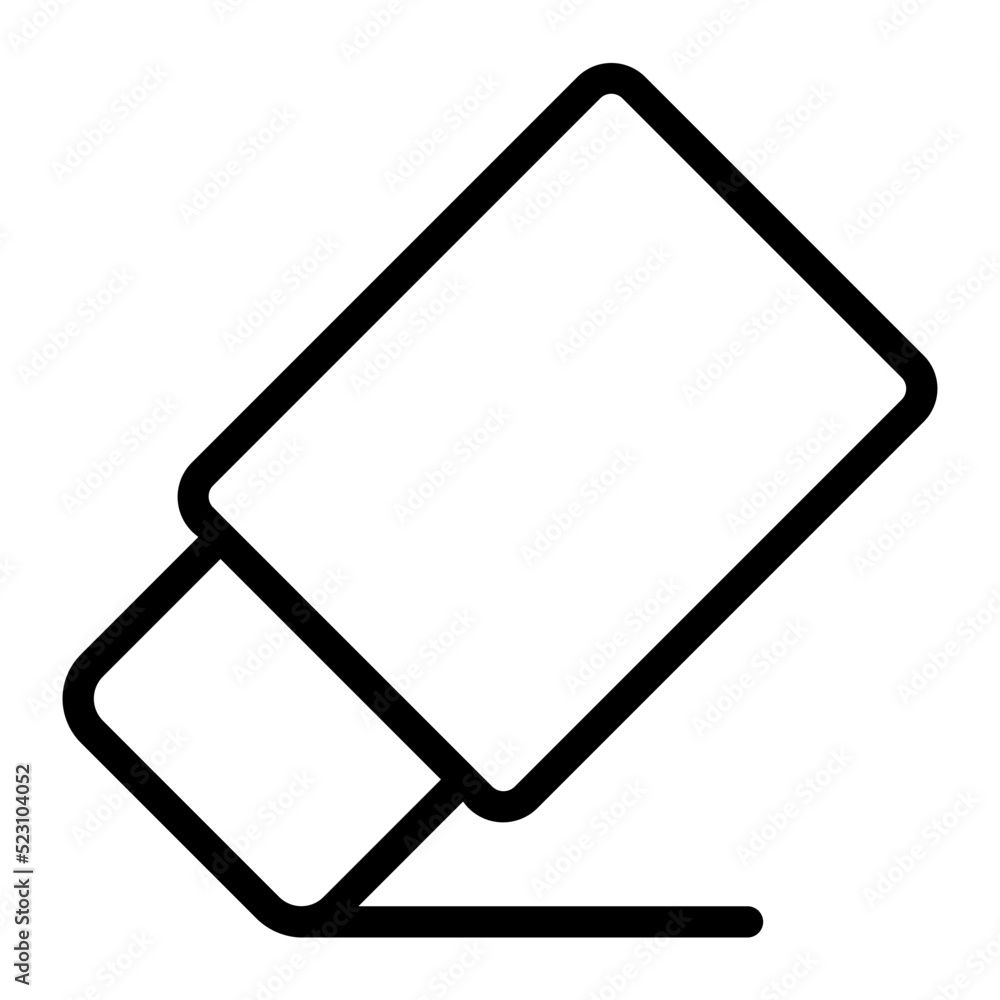 eraser line icon