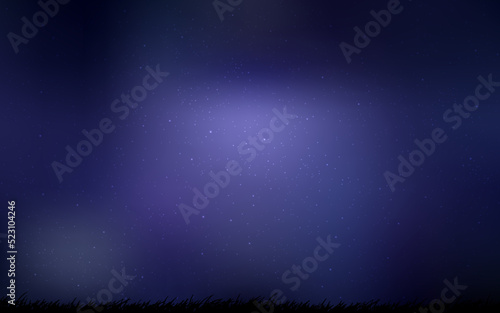 Dark Purple vector layout with cosmic stars.