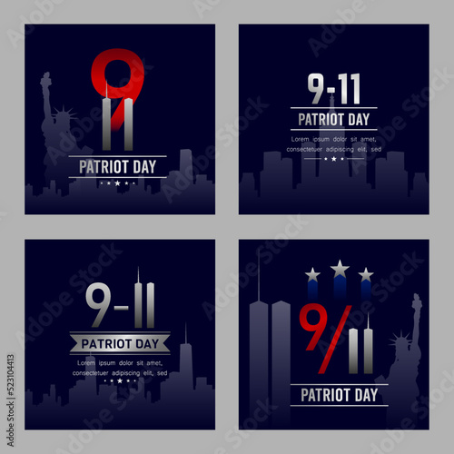 9 11 Patriot Day Social Media Post Design