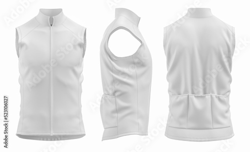 Cycling vest mockup 3d rendered