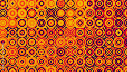 red and orange geometric pattern, seamless wallpaper