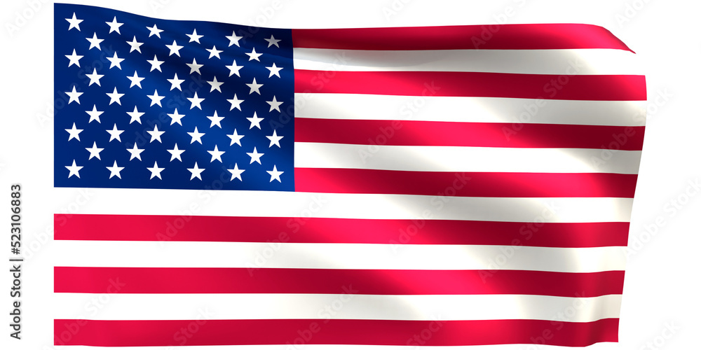 Flag of United States 3d render. Flag of United States 3d render.