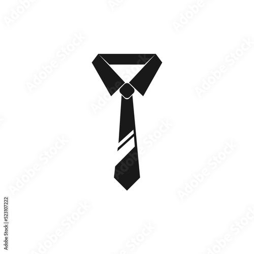 simple tie logo vector template