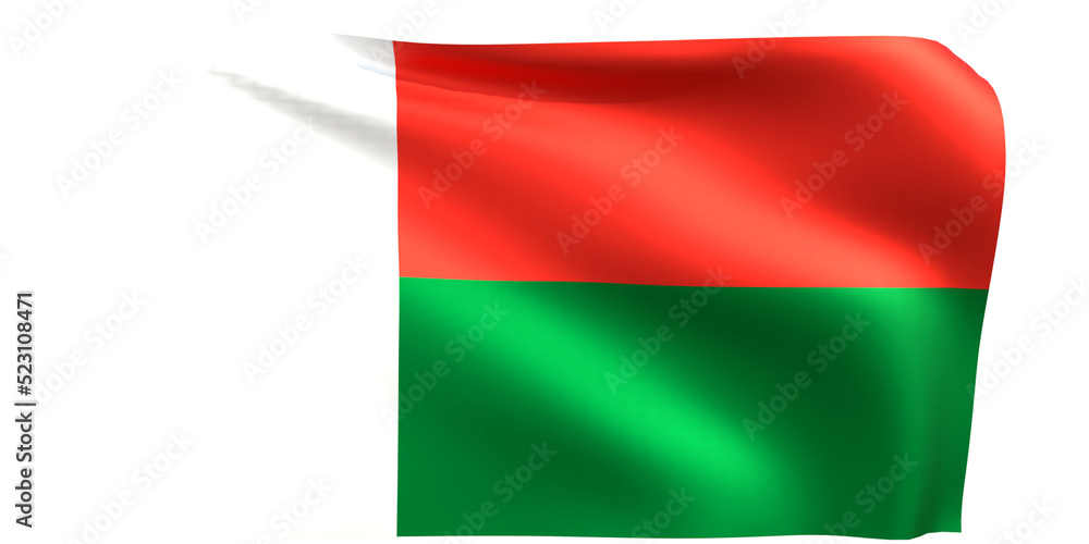 Obraz premium Flag of Madagascar 