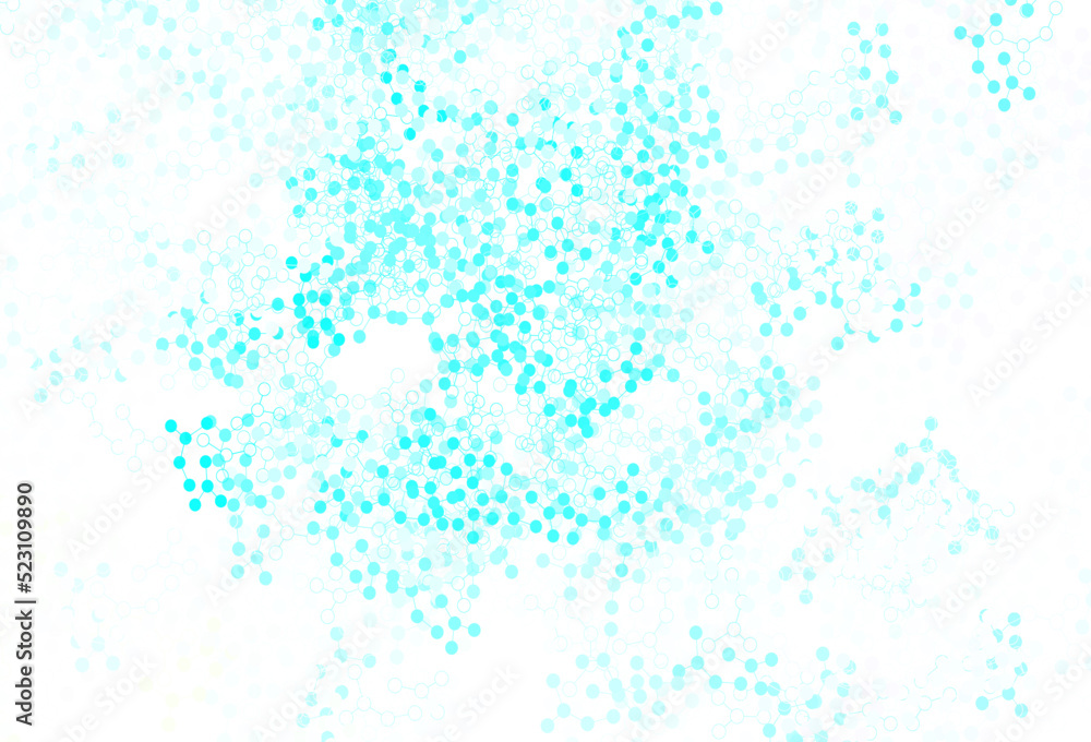 Obraz premium Light Blue, Green vector backdrop with artificial intelligence data.