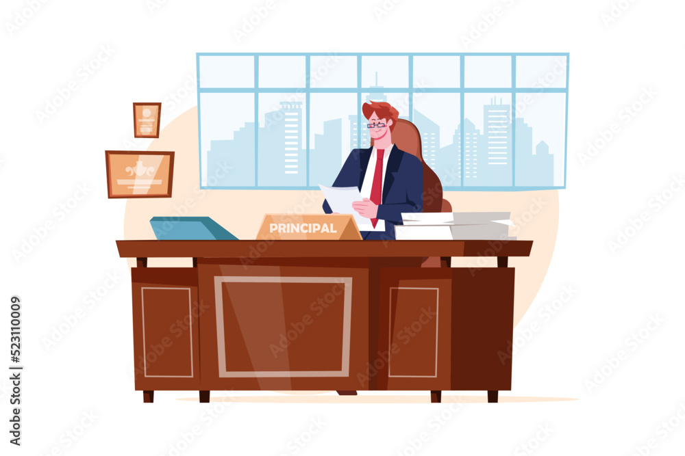 Education Illustration concept on white background Education Illustration concept on white background