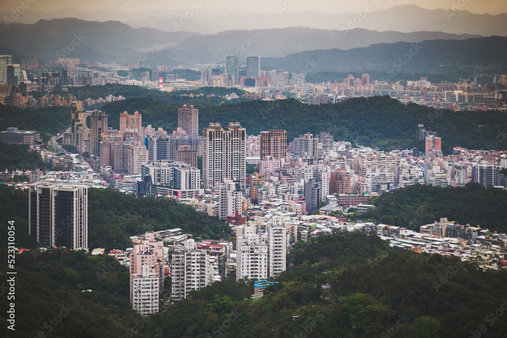 Taipei city skyline, Taiwan