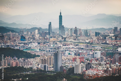 Taipei city skyline  Taiwan