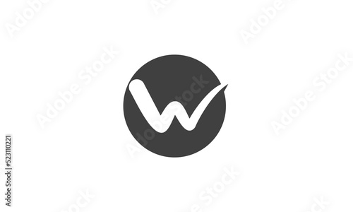 letter W vector logo symbol illustration design icon sign idea